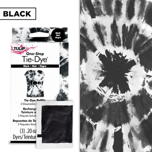 Miniatura 3 de Tulip Paquete de recambio de tinte tie-dye de un solo paso, color negro