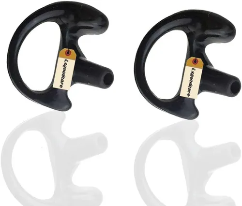 Miniatura 9 de Lsgoodcare 24 piezas de repuesto Earmold oreja izquierda para radio bidireccional tubo acústico auricular – Auriculares de silicona Walkie Talkie