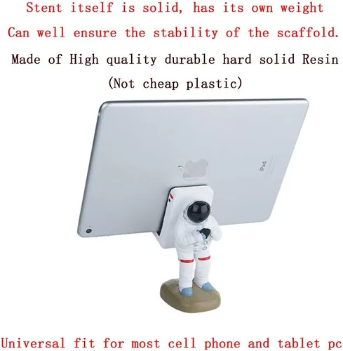 Miniatura 5 de Bonito soporte de escritorio divertido para teléfono celular, Papá Noel o astronauta astronauta, universal para iPhone y otros teléfonos