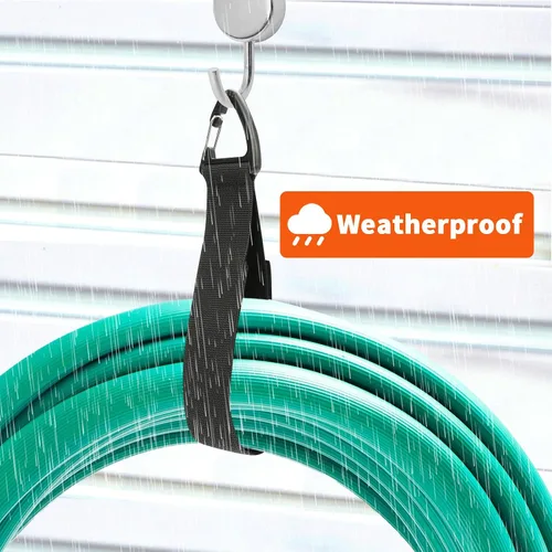 Miniatura 7 de Organizador de cables de extensión (paquete de 8), soporte de cable de extensión para organización y almacenamiento de garaje, correas