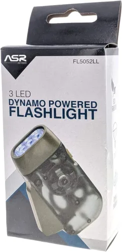 Miniatura 6 de ASR Outdoor Emergencia Movimiento 3 LED Dynamo Squeeze Action Basic Linterna - No necesita