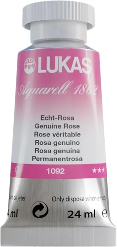 Miniatura 25 de Lukas 1862 Aquarell Artists' - Tubos de acuarela para artistas, color cian (primario), 0.8 fl oz, pintura de acuarela vibrante de grado profesional