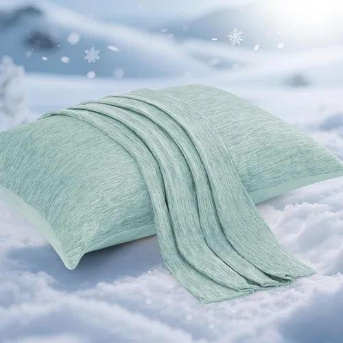 Miniatura 16 de Elegear Fundas de almohada refrescantes para personas que duermen con calor, fundas de almohada refrescantes japonesas Q-Max 0.5, en ambos lados