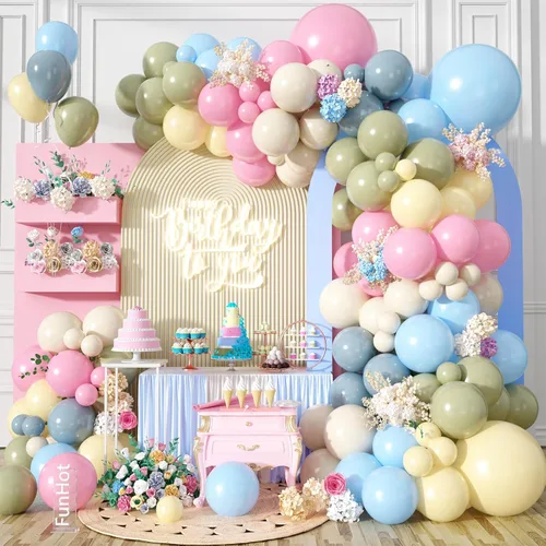 Miniatura 14 de Kit de arco de globos de graduación azul y dorado 2026, decoraciones de graduación 2026, globos dorados del número 2026 con explosión de estrella