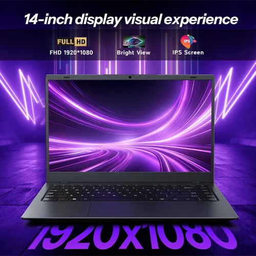 Miniatura 2 de Computadora portátil, portátil de 14 pulgadas, 16 GB de RAM 512 GB SSD, procesador Pentium 6500Y de hasta 3.4 GHz, pantalla FHD IPS, portátil