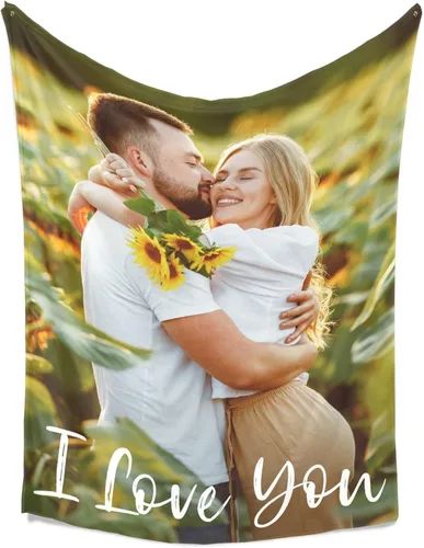 Miniatura 4 de Printwoo Mantas personalizadas con foto, mantas de fotos personalizadas con mi propia foto, mantas personalizadas con imagen, regalos personalizados