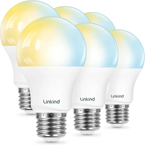 Miniatura 11 de Linkind Matter - Bombilla inteligente, bombillas de luz blanca suave a luz diurna sintonizables, bombillas inteligentes funcionan con Apple Home