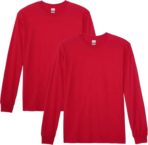 Miniatura 8 de Gildan - Camiseta DryBlend de manga larga para adulto, estilo G8400, paquete de 2