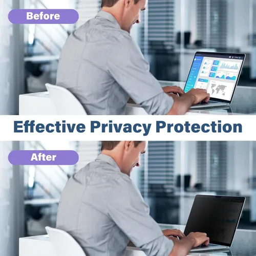 Miniatura 2 de SenseAGE Filtro magnético de pantalla de privacidad para MacBook de 12 pulgadas, protector de pantalla de privacidad antiluz azul y reflejos, filtro