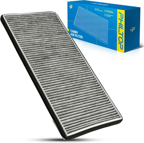 Miniatura 15 de PHILTOP Filtro de aire de cabina con carbón activado, compatible con CF10612 Smart Fortwo 2008, 2009, 2010, 2011, 2012, 2013, 2014, 2015-2018, Smart