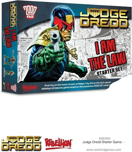 Warlord Judge Dredd I Am The Law - Juego de mesa de estrategia de juego de rol para adultos, juego de mesa distópico futuro estratégico de juego de