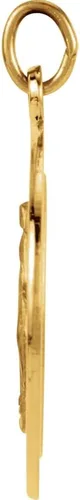 Miniatura 2 de Jewels By Lux Medalla milagrosa de oro amarillo de 14 quilates de 0787in Oro amarillo