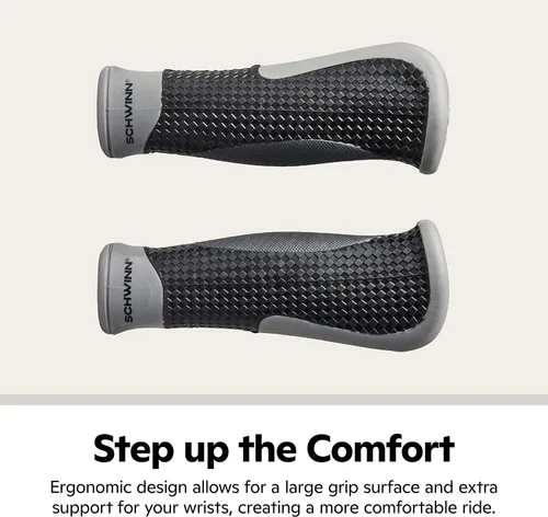 Miniatura 9 de Schwinn Comfort - Juego de 2 agarres para manillar, compatibles con la mayoría de bicicletas de adultos, se adapta a manillares, doble densidad