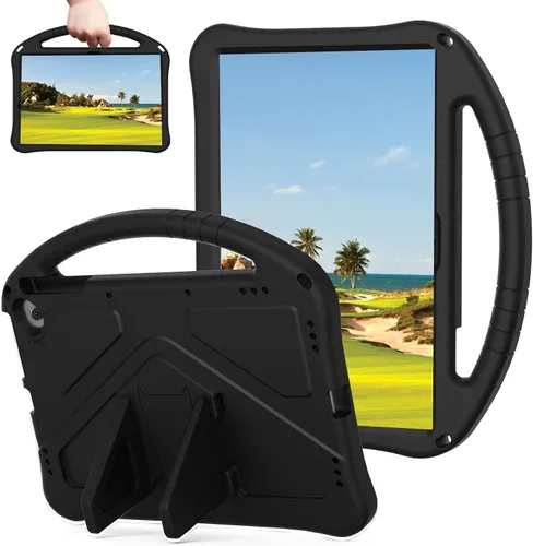 Funda para tablet con asa incorporada y soporte para niños, a prueba de golpes, ligera, compatible con Google Pixel de 11 pulgadas, color negro