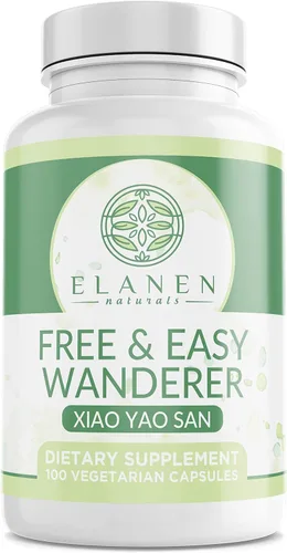 Elanen Naturals Xiao Yao San, Free and Easy Wanderer, Xiao Yao Wan, Xiao Yao Pian, 100 cápsulas vegetarianas