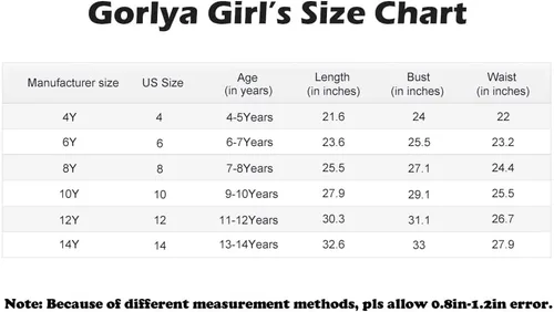 Miniatura 6 de GORLYA Vestido de verano casual para niña, con cuello halter, hombros descubiertos, sin mangas, acampanado, con bolsillos, para 4-12 años