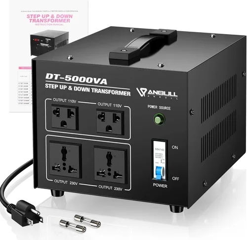 Miniatura 8 de Transformador Convertidor de Voltaje Anbull 500W, Transformador de Voltaje de Paso Abajo y Arriba 110v 220v, Convertidor de Voltaje de 220 a 110