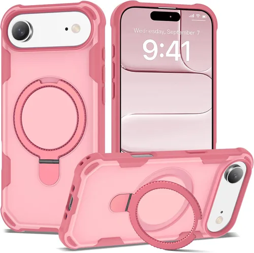 Miniatura 24 de Funda compatible con iPhone 12 y 12 Pro de 6.1 pulgadas con soporte de anillo magnético [protección militar contra caídas] [compatible con MagSafe]