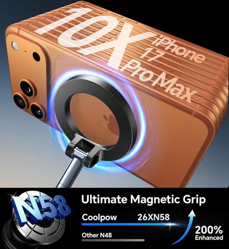 Miniatura 15 de Coolpow【Más Nuevo Soporte Magnético de Teléfono al Vacío para Automóvil Soporte de Montaje【Succión de Vacío Móvil】carmount 2.0 Magsafe Soporte