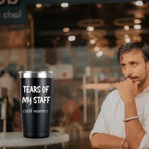 Miniatura 6 de Regalos de jefe para hombres, regalo del día del jefe para hombres, vaso de lágrimas de mi personal, divertidos regalos de Bos para hombres
