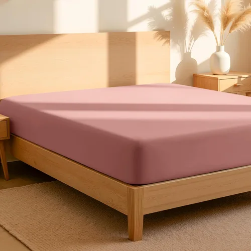 Miniatura 10 de Bare Home Sábana bajera ajustable 100 % algodón orgánico tamaño Queen, tejido de percal crujiente, ligera y transpirable, sábana bajera de bolsillo