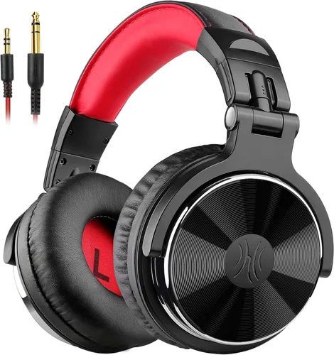 OneOdio - Auriculares con cable de diadema para estudio y mezcla de DJ, auriculares estéreo con controladores de neodimio de 50 mm y conector de 1/4