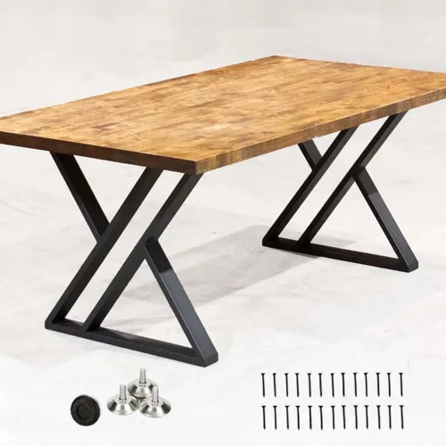 Patas de mesa de comedor industrial de metal, patas de escritorio, base de hierro fundido, soldadura, mesa de centro de hierro forjado, patas de