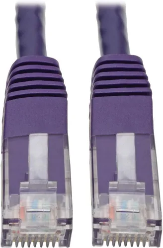 Miniatura 20 de Tripp Lite Cable de conexión moldeado Gigabit Cat6 Cat5e RJ45 M/M 550MHz Amarillo