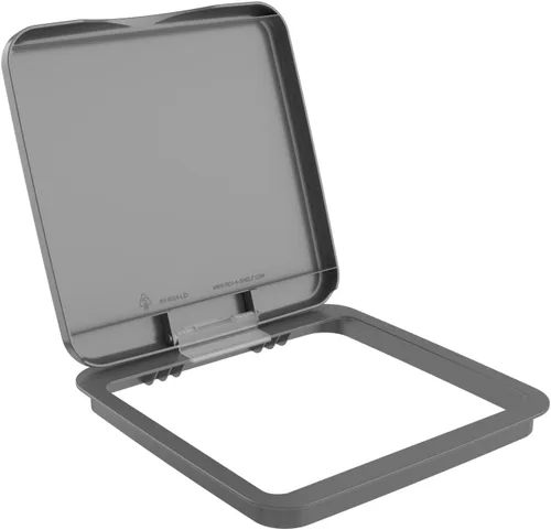 Miniatura 29 de Tapa para cubo de basura de 35 cuartos de galón, de la marca Rev-A-Shelf plateado