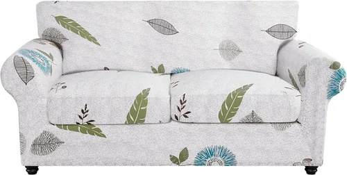 Miniatura 80 de SearchI Funda elástica para sofá con estampado, Fundas para sofá con diseño floral, 2 piezas de funda elástica para sillón con funda de cojín