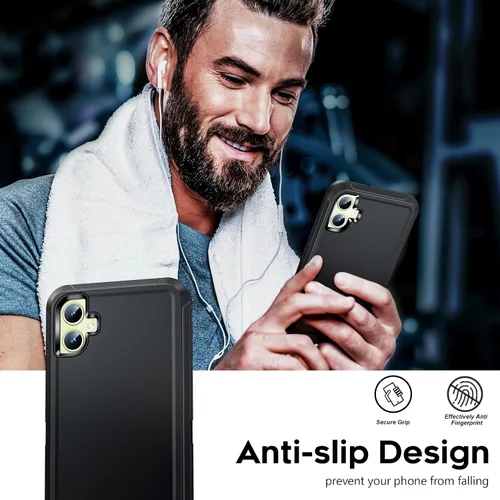 Miniatura 7 de LeYi Funda compatible con Samsumg Galaxy A05 4G: Galaxy A05 4G con resistente a los golpes, 3 en 1 de cuerpo completo, protección resistente
