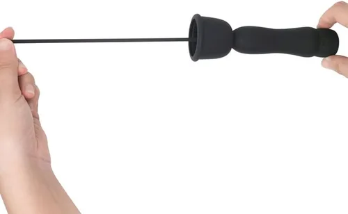 Miniatura 5 de Sonido vibratorio eléctrico de silicona para hombres, estimulación de uretra, masturbador de entrenamiento del pene masculino (A)