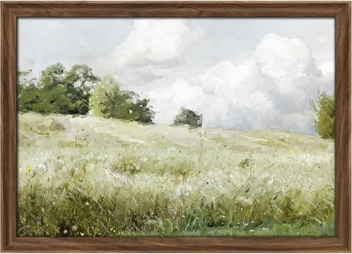 Miniatura 182 de MUDECOR Lienzo enmarcado prémium para pared, pinos nevados en bosque de invierno, ilustraciones modernas, arte contemporáneo, escénico, divertido