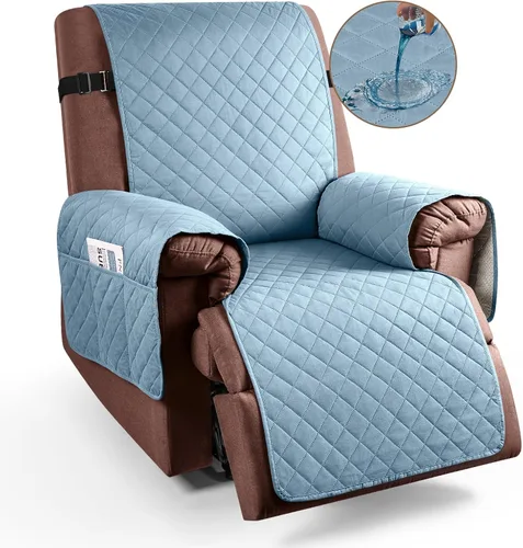 Miniatura 16 de KinCam Funda 100% impermeable para silla reclinable, fundas de sofá reclinable para mascotas, perros, funda de sofá reclinable, protector de muebles