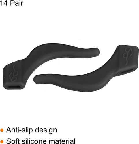 Miniatura 3 de PATIKIL Pinzas para los oídos, antideslizante para gafas, gancho para la oreja para la lectura, para evitar deslizamientos, lentes de sol de repuesto