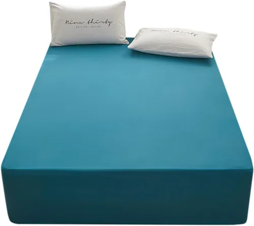 Miniatura 12 de Bedding Sábana bajera ajustable de tamaño Queen, sábana bajera para colchón de 15 pulgadas de profundidad, suave y microfibra, resistente al Rojo