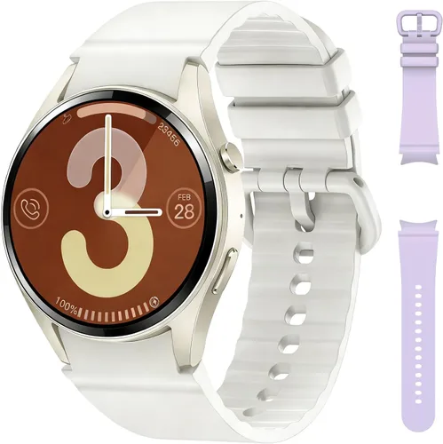 Relojes inteligentes para mujeres/hombres (hacer llamadas), reloj inteligente de fitness con monitor de frecuencia cardíaca, SpO2/sueño, podómetro,