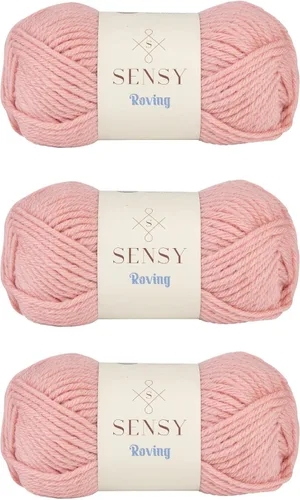 Miniatura 56 de Sensy Roving - Ovillo de lana multicolor, 3.5 onzas, 132 yardas, calibre 5, voluminoso (otoño)