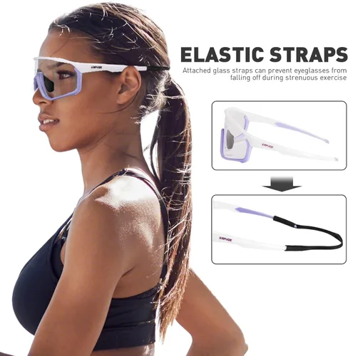 Miniatura 5 de KAPVOE Gafas de ciclismo fotocromáticas para hombres y mujeres, gafas de sol para bicicleta de montaña MTB, deportes, transición, triatlón, carrera