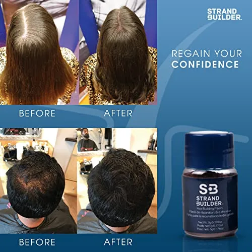 Miniatura 5 de Fibras capilares para adelgazamiento del cabello y pérdida de cabello, fibras naturales de queratina para la construcción del cabello, espesante