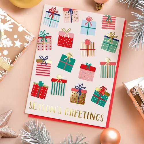 Miniatura 5 de Sweetzer & Orange - Juego de tarjetas de Navidad - 24 tarjetas de fiesta con lámina de oro y sobres rojos – 6 diseños surtidos en caja para fácil