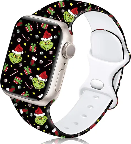 Miniatura 31 de Dressy Designer - Correa de silicona para orgullo compatible con Apple Watch para mujeres y hombres de 38/40/41/42/44/45/46/1.929 in, correas