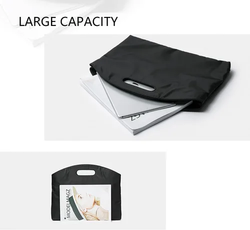 Miniatura 6 de Bolsa oficial para computadora con estilo elegante con múltiples compartimentos y diseño fácil de transportar Negro (black Nylon)