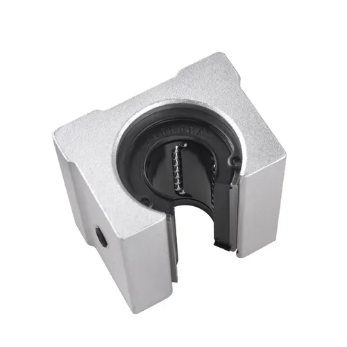Miniatura 4 de SBR12 4 unids rodamiento lineal de aluminio abierto movimiento lineal 0.472 in rodamiento unidad deslizante para SBR12UU guía de riel deslizante