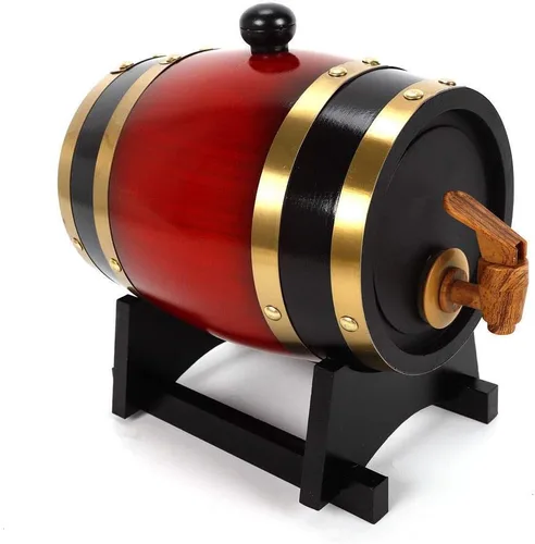 Miniatura 3 de Barril de whisky de 1,5 L, dispensador de barril de vino para el hogar, barriles de envejecimiento de roble para vino, licores, cerveza y licor