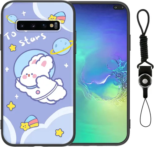 Miniatura 10 de Funda para teléfono Samsung S10 Plus (no Samsung S10), para Galaxy S10 Plus, diseño divertido de perro, estilo animal de dibujos animados