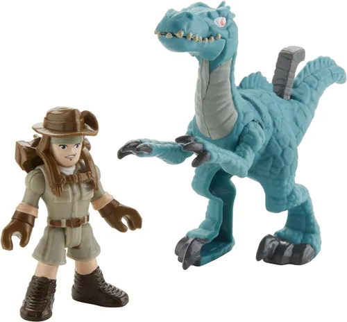 Miniatura 2 de Fisher-Price Imaginext Jurassic World, Muldoon y Raptor