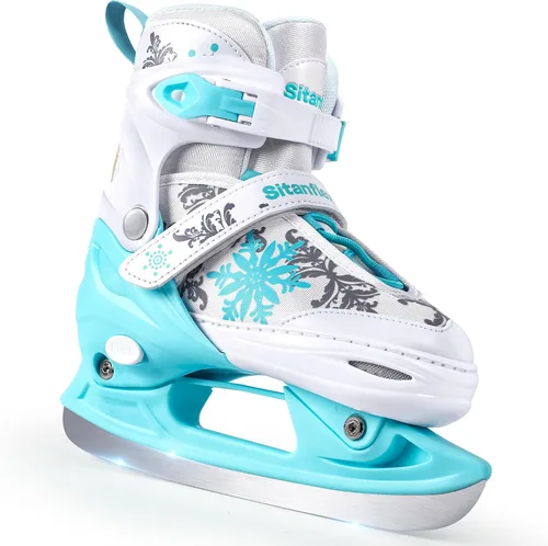 Miniatura 9 de Patines de hielo ajustables para niños y niñas, patines de hockey sobre hielo para principiantes de 4 a 12 años, zapatos de patinaje sobre hielo