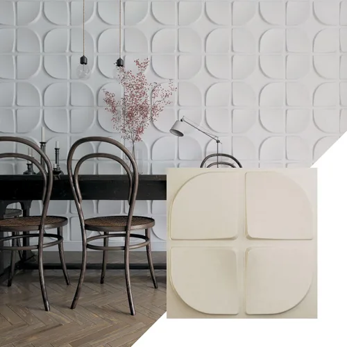 Miniatura 23 de Ekena Millwork WP20X20EUWH 19 5/8 pulgadas de ancho x 19 5/8 pulgadas de alto Edmund EnduraWall Decorativo 3D Panel de pared cubre 2.67 pies