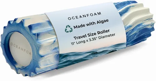 Miniatura 27 de Oceanfoam Ripple - Rodillo de espuma de viaje (11" x 3.35") Mini rodillo de espuma firme para terapia física, masaje de tejido profundo, dolor